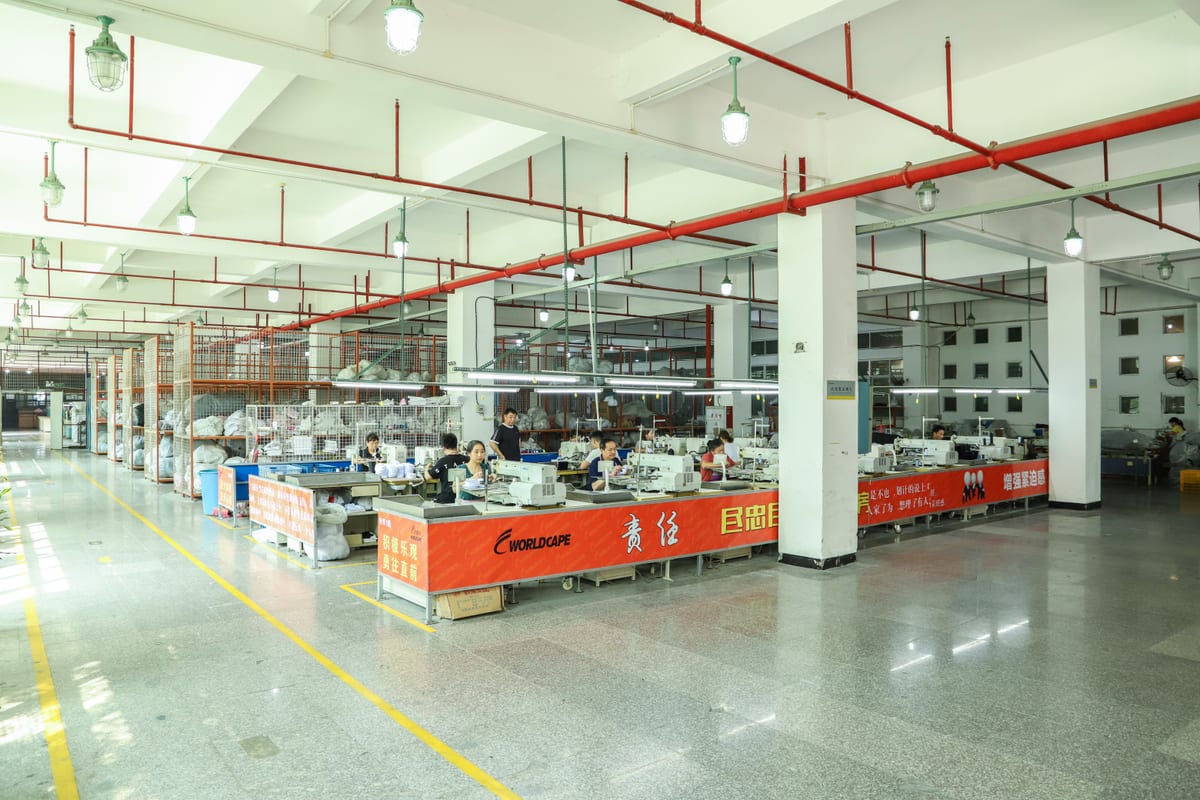 Shoe upper stitching house